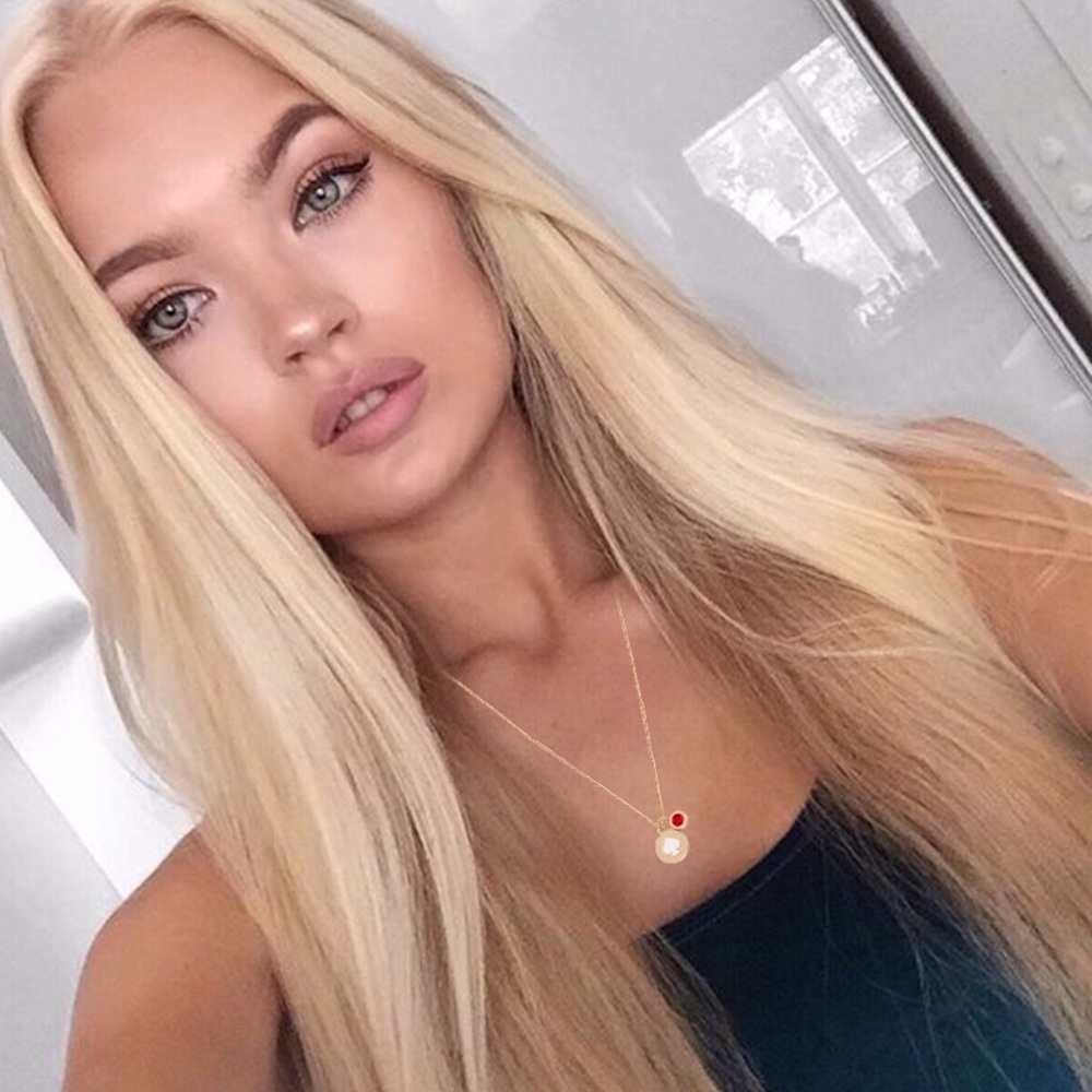 KATE SPADE • Spot The Spade Necklace Red Gem - Picture 2 of 5